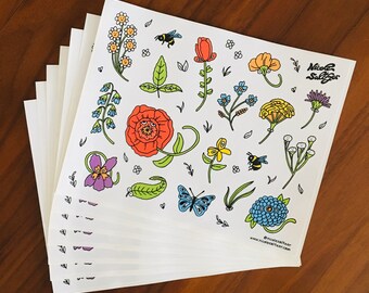 Flower Sticker Sheet