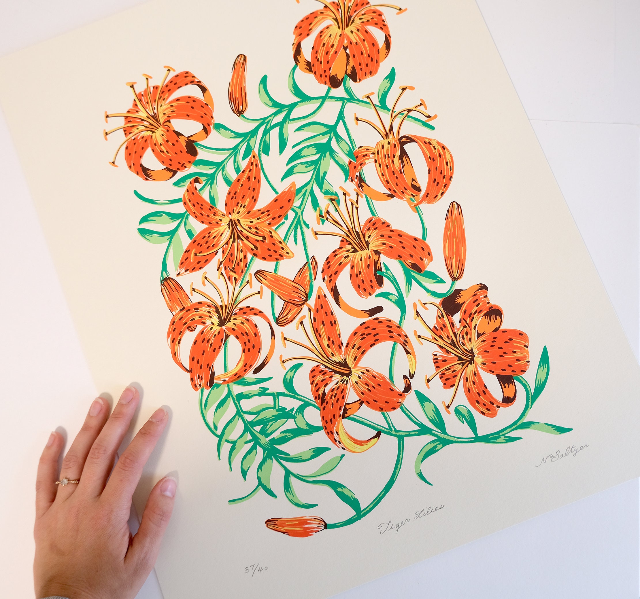 Tiger Lilies Screen Print
