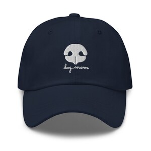 DOG MOM baseball cap - white