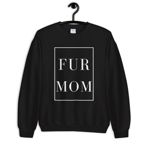 FUR MOM crewneck - white