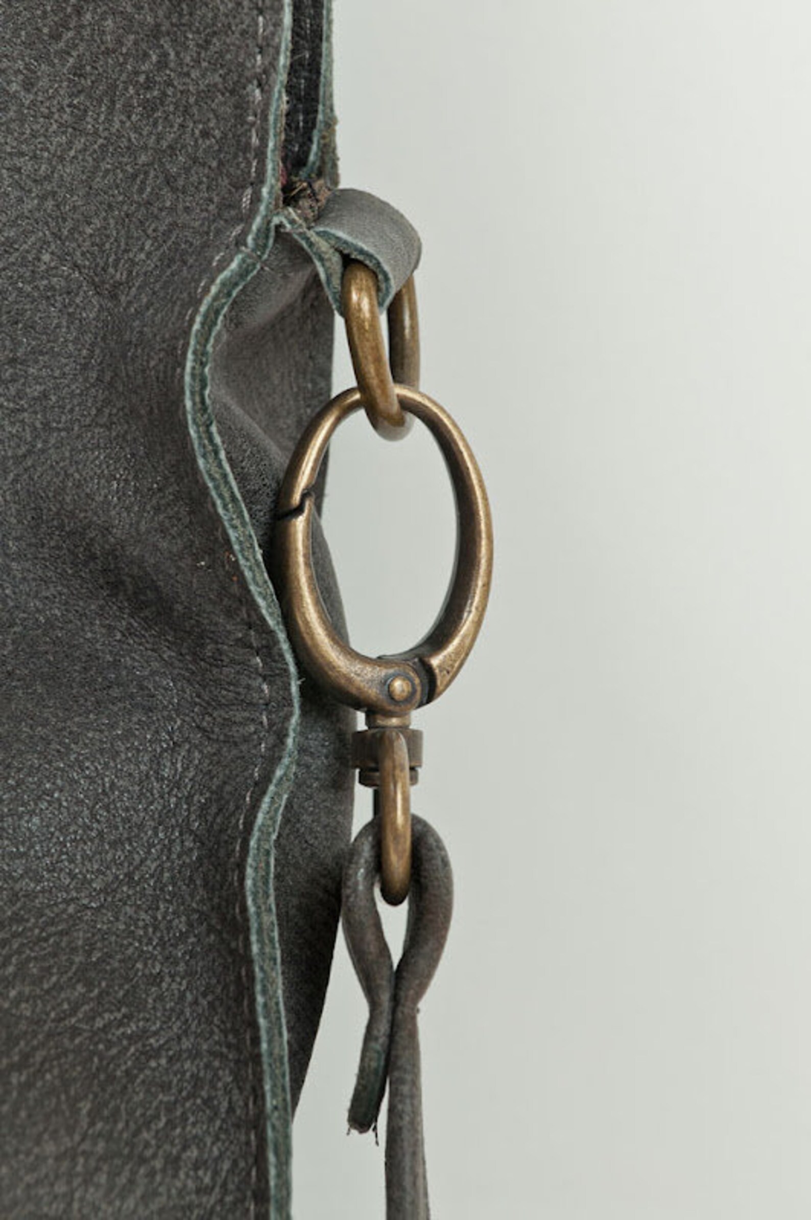 U Geformte graue Einkaufstasche | Etsy