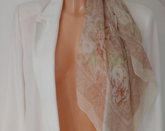 A Stunning Vintage Chiffon Scarf