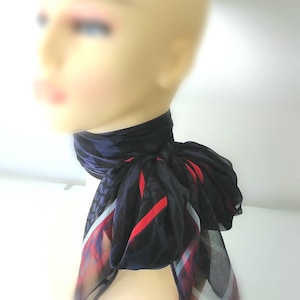 Stunning Italian Silk Chiffon Scarf
