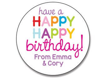 kid birthday sticker etsy