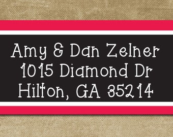 pastel address label etsy