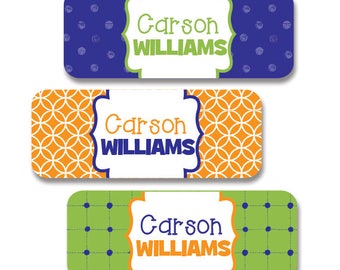 Back to School Name Labels for supplies | 30 waterproof name stickers