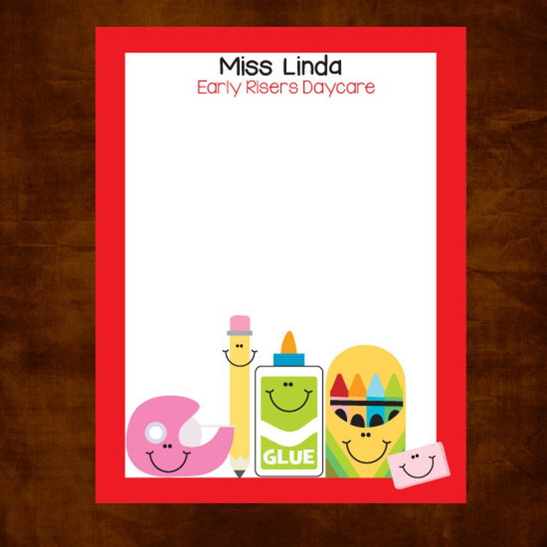 Personalized Teacher Notepad Teacher Appreciation Gift Etsy