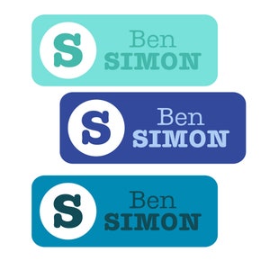 Waterproof Daycare Labels - Preschool Labels - Name Stickers - School Supply Labels - Boy Name Labels