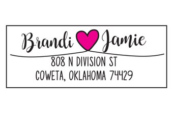 Personalized Address Labels, Heart Address Labels, Wedding Stickers, Return Address Labels, Personalized Wedding Labels, Mailing Address