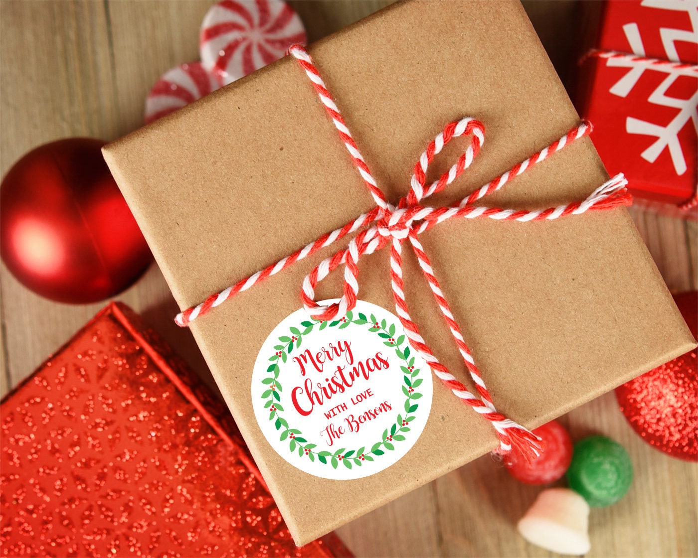 24 Fogli Adesivi per Etichette Natalizie,216 Pezzi Etichette Regalo