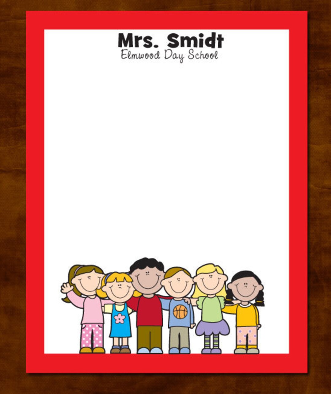 Personalized Teacher Notepad, Teacher Appreciation Gift, Teacher Gift