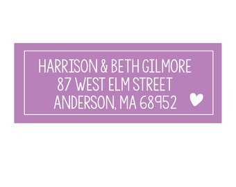 Purple Heart Address Labels, Personalized Return Address Labels, Mailing Labels, Personalized Address Labels, Purple Heart Stickers