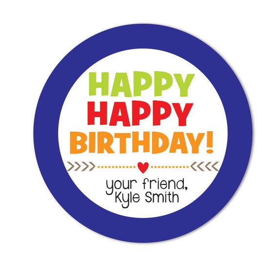 Etiquetas cumpleaños personalizadas - Stikets