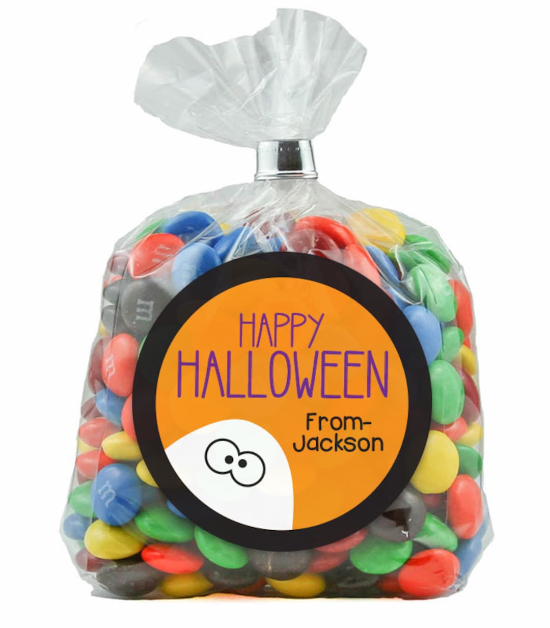 Custom Halloween Stickers, Classroom Treat Bag Stickers for Halloween