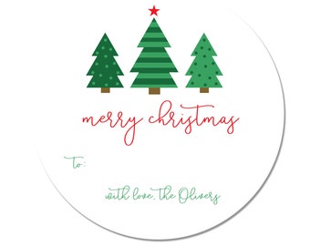 Personalised Christmas Labels Stickers, Christmas GiftStickers, Holiday Label, Gift Tag, To and From Stickers,