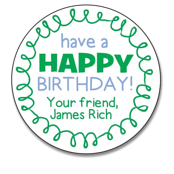 Stickers Cadeau Personnalise D Anniversaire Anniversaire Etsy France