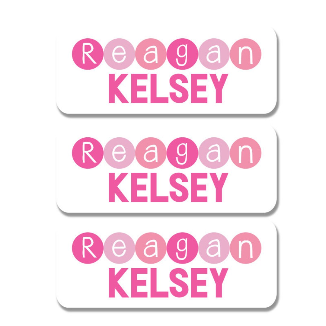 Dishwasher Safe Name Labels Press and Stick Multi Use Custom Etsy