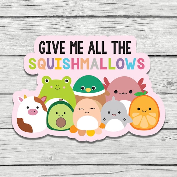 Funny Squishmallow T-shirt, Gift For Squishmallow' Sticker