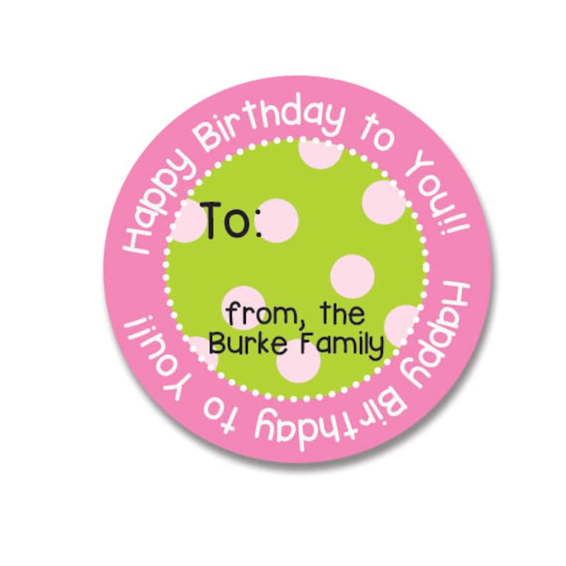Happy Birthday Stickers Personalized Gift Stickers Stickers Etsy