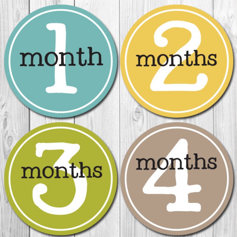 Baby Boy Milestone Stickers Monthly Baby Stickers First Etsy