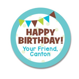Birthday Stickers, Personalized Gift Sticker Birthday, Banner Stickers, Round Gift Stickers, Party Favor Tags, Birthday Favor Stickers, Kids
