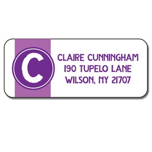 Rücksende-Adressaufkleber, personalisierte Adressaufkleber, Monogramm, benutzerdefinierte Adressaufkleber