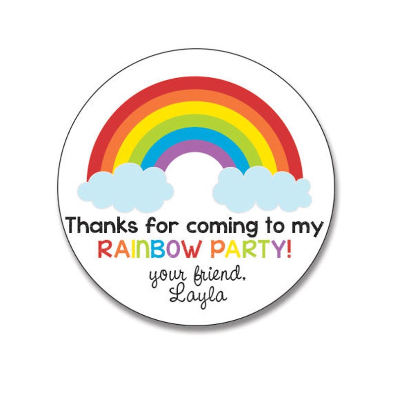 thank you for coming to my birthday sticker