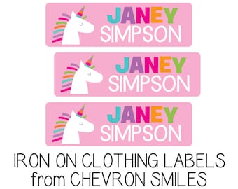 24 Medium White Fabric Labels Clothing Name Labels Iron on Labels Sew on  Sewing Label Cloth Label Personalized Garment Fabric Clothes 