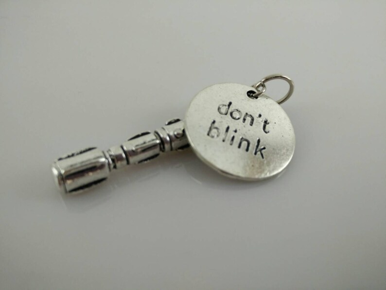 Don't Blink / Sonic Screwdriver Necklace Charm Bundle image 2