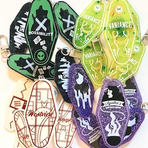 Spooky Hotel Keychains