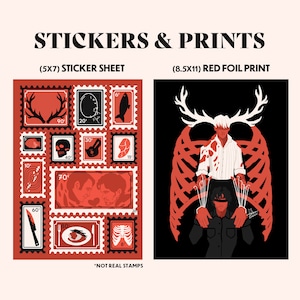 Lecter Stickers and Puppeteer Print