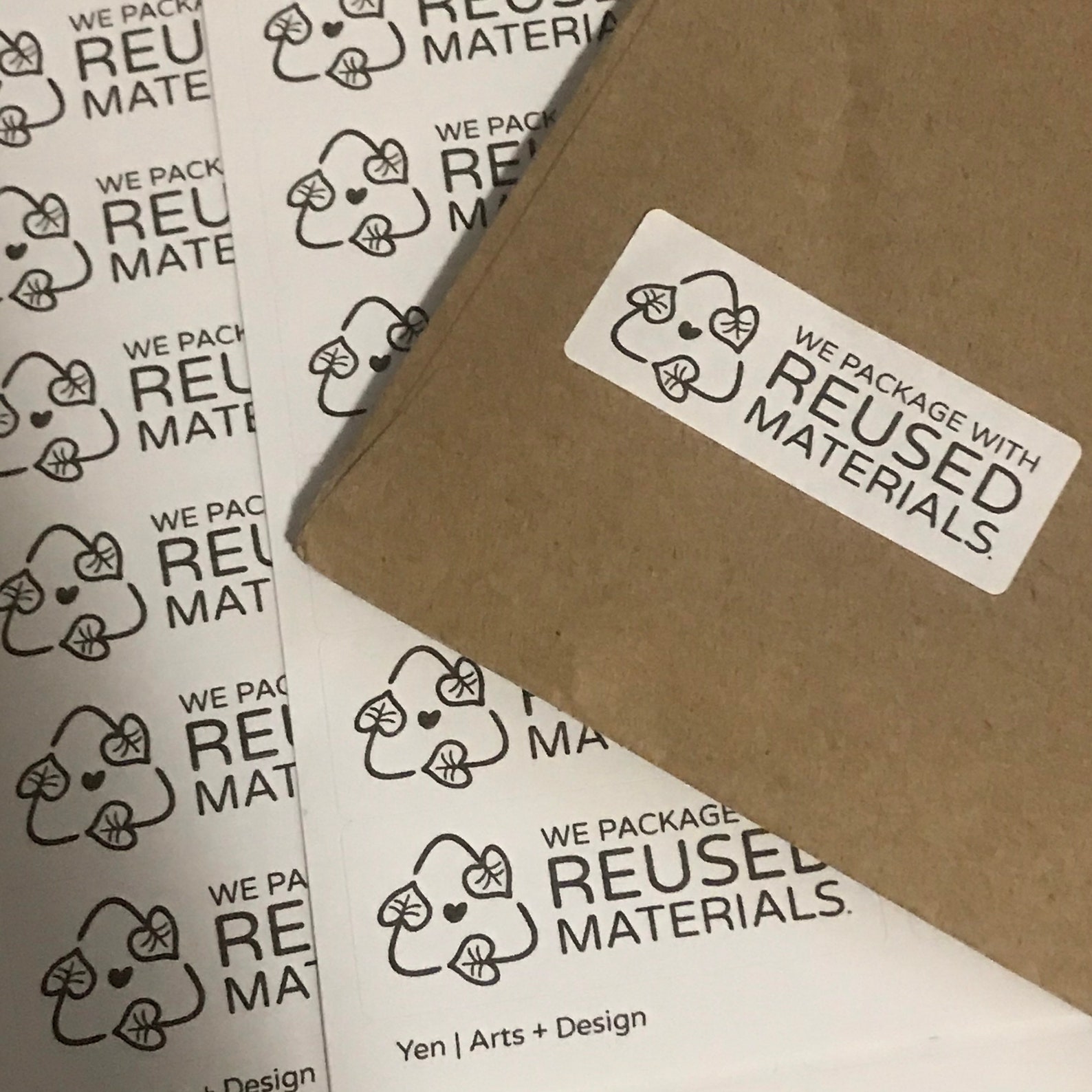 We package with reused materials sticker sheet 30stickers Etsy