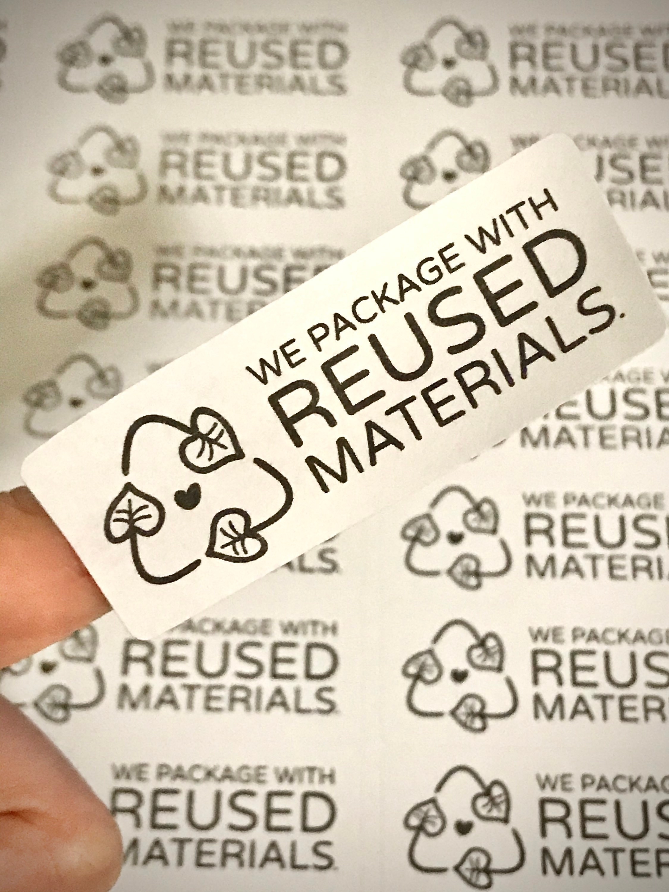 We package with reused materials sticker sheet 30stickers Etsy