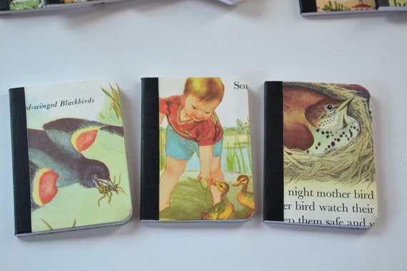 Bird Watcher S Notebook Set Backyard Birds Altered Etsy