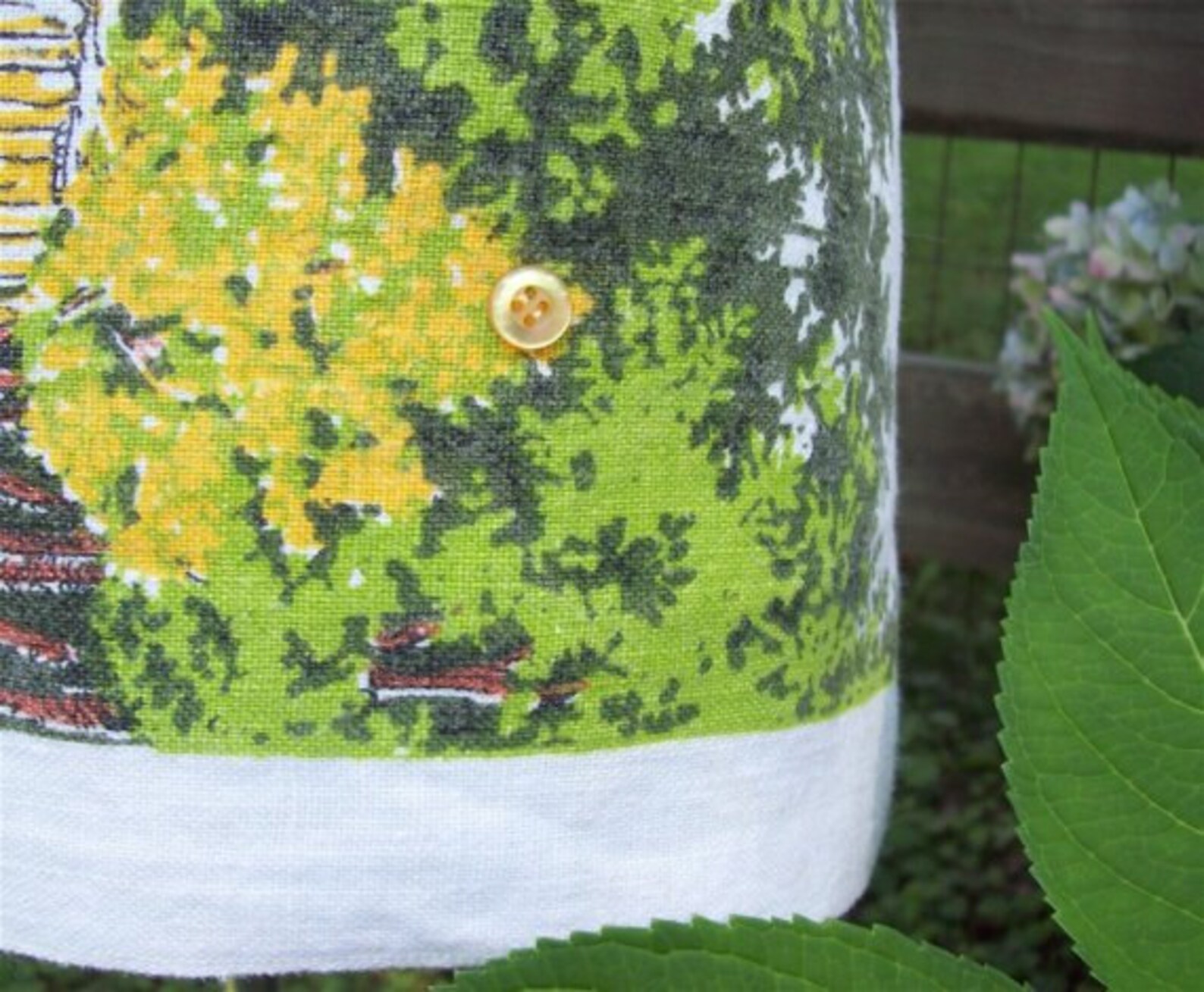 1974 Old Mill Calendar Apron Upcycled Vintage Kitchen Linen Etsy