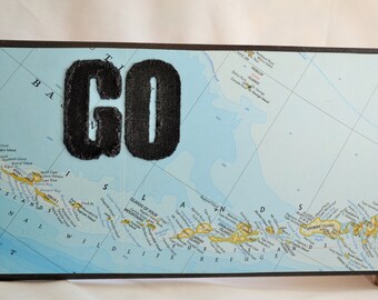 GO Map Board - Alaska Travel - Travel Gift - Vacation Memento