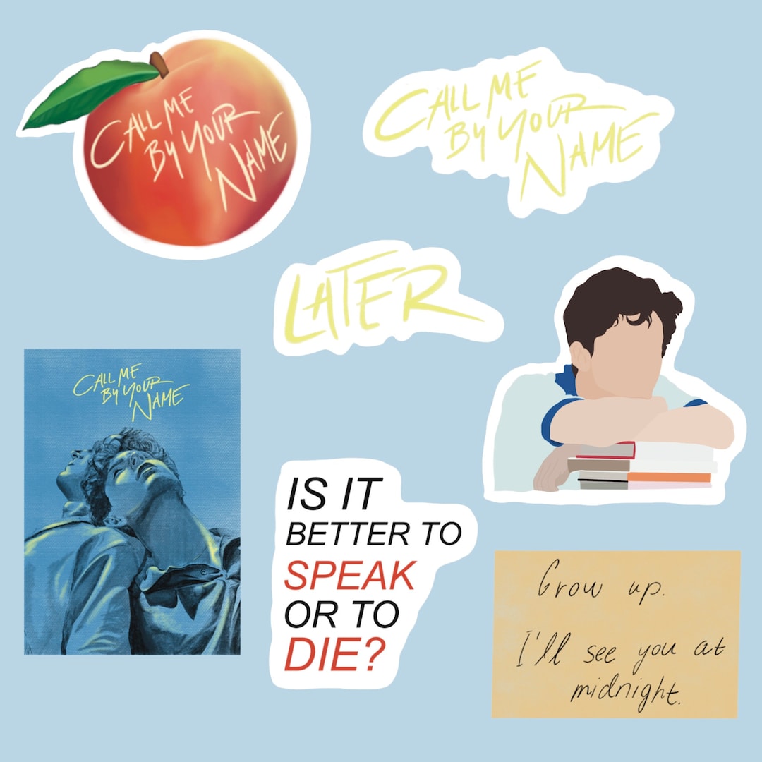 Call Me by Your Name Inspired Vinyl Stickers - Etsy