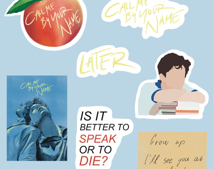 Call Me by Your Name Inspired Vinyl Stickers - Etsy