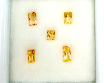 Imperial Topaz Lot: Rectangular Cut, 3.31 ctw