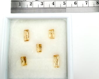 Imperial Topaz Lot: Rectangular Cut, 3.11 ctw