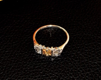 Ouro Preto Imperial Topaz Ring: Princess Cut Sterling Silver Band