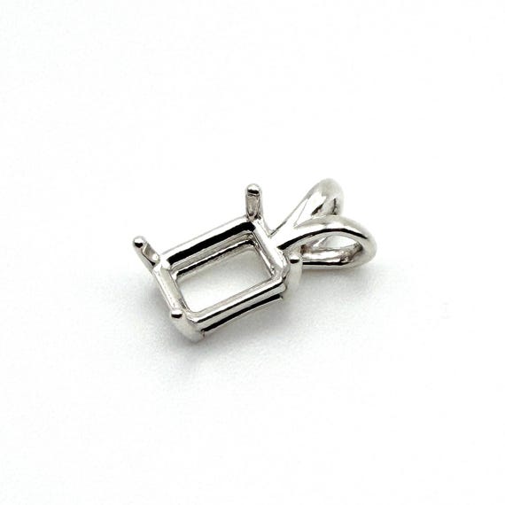 Faceted Rectangular Stone Pendant - Four Peaks Mining Co This is a sterling silver  Rectangular Stone Pendant main image 1