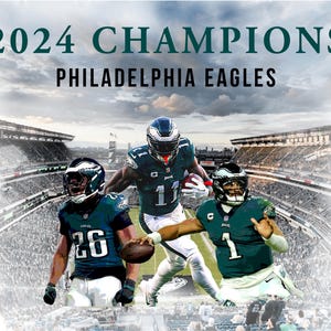 Philadelphia Eagles 2025 Super Bowl Champions Poster (Digital File)