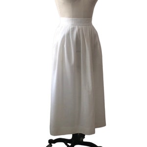 Vintage White Skirt, High Waisted Skirt, summer skirt