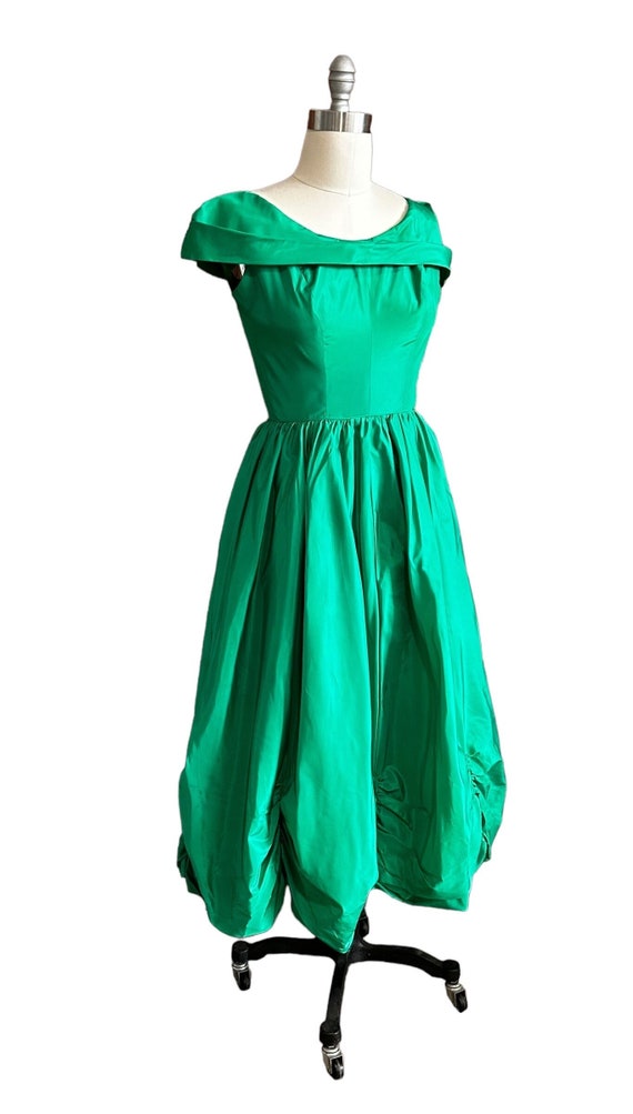 Vintage 1950’s Green Taffeta Party Dress