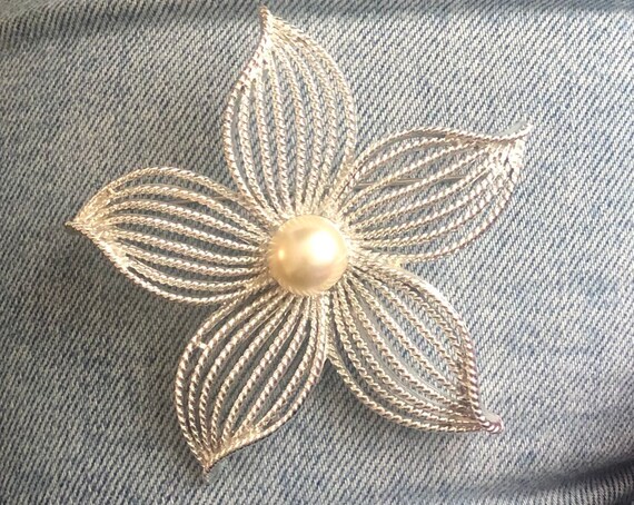 ヴィンテージブローチ、コスチュームパールピン - Etsy 日本