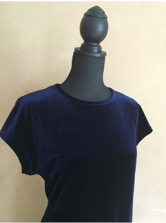 Blue Velvet Maxi Dress