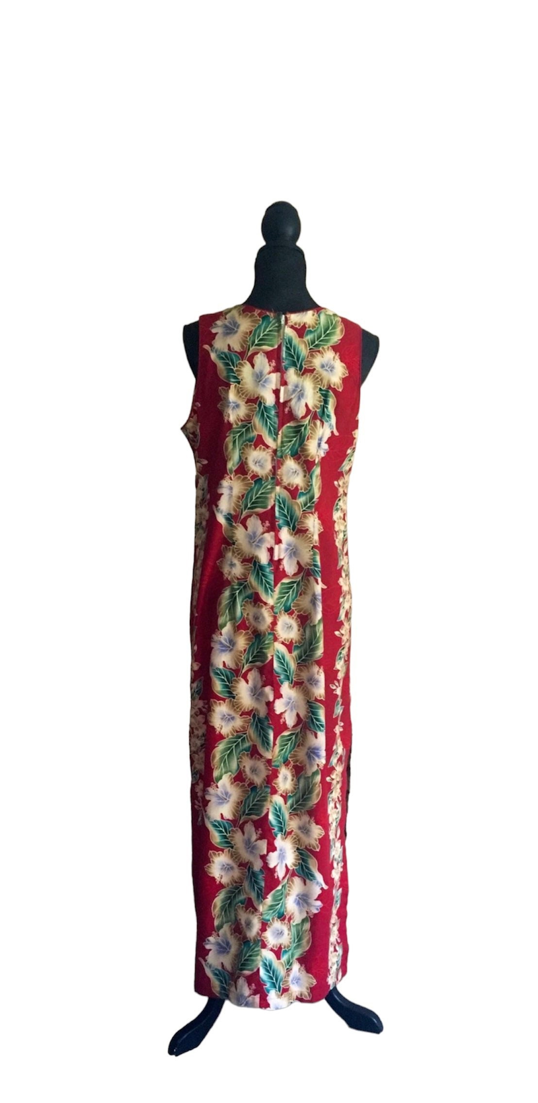 Vintage Hawaiian Dress, Tropical Red Floral Print, Summer Dress - Etsy
