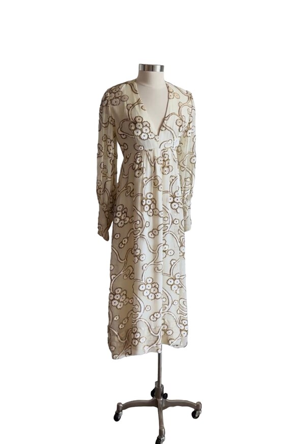 Vintage 1970’s Bohemian Style dress in a beautiful