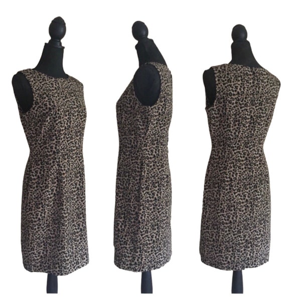 Vintage 80’s Leopard Print Dress - image 2